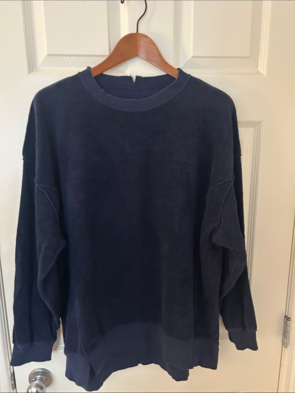 aerie Women's Navy Crewneck Sweatshirt
